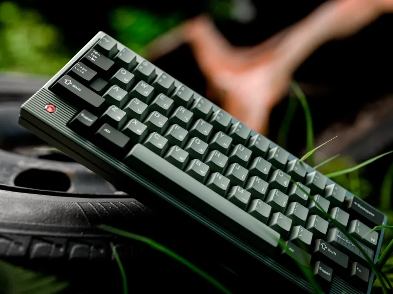 Clean 3D render of the GMK Bounded keycap set on the HAL 6 keyboard by ZX Solutions. High-fidelity product visualization by MiKeyDigit.